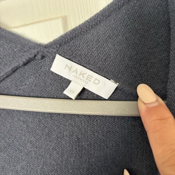 Naked Cashmere ELOISE BUTTON-FRONT CASHMERE KAFTAN size XS/small - Picture 3 of 3